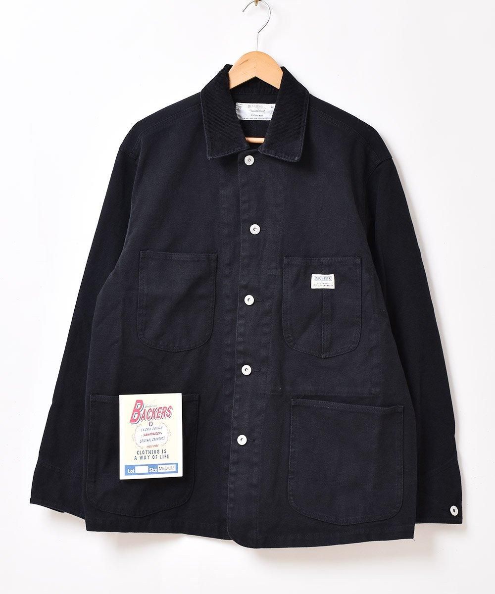 4色展開】「Backers」 カバーオール ヘビージャケット ブラック - 古着
