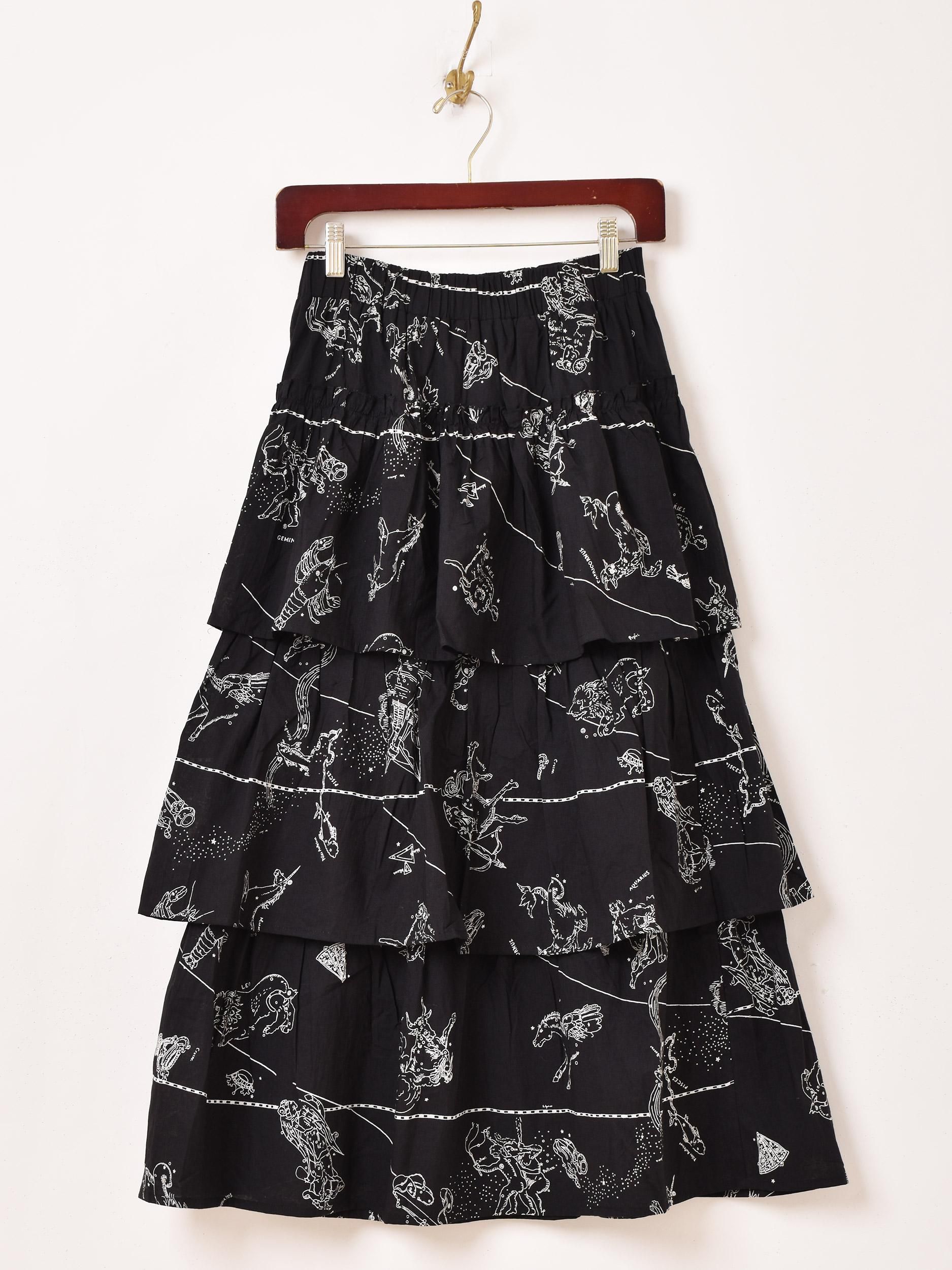 Emerald Motel | 星座柄ラッフルスカート - 古着屋グレープフルーツ