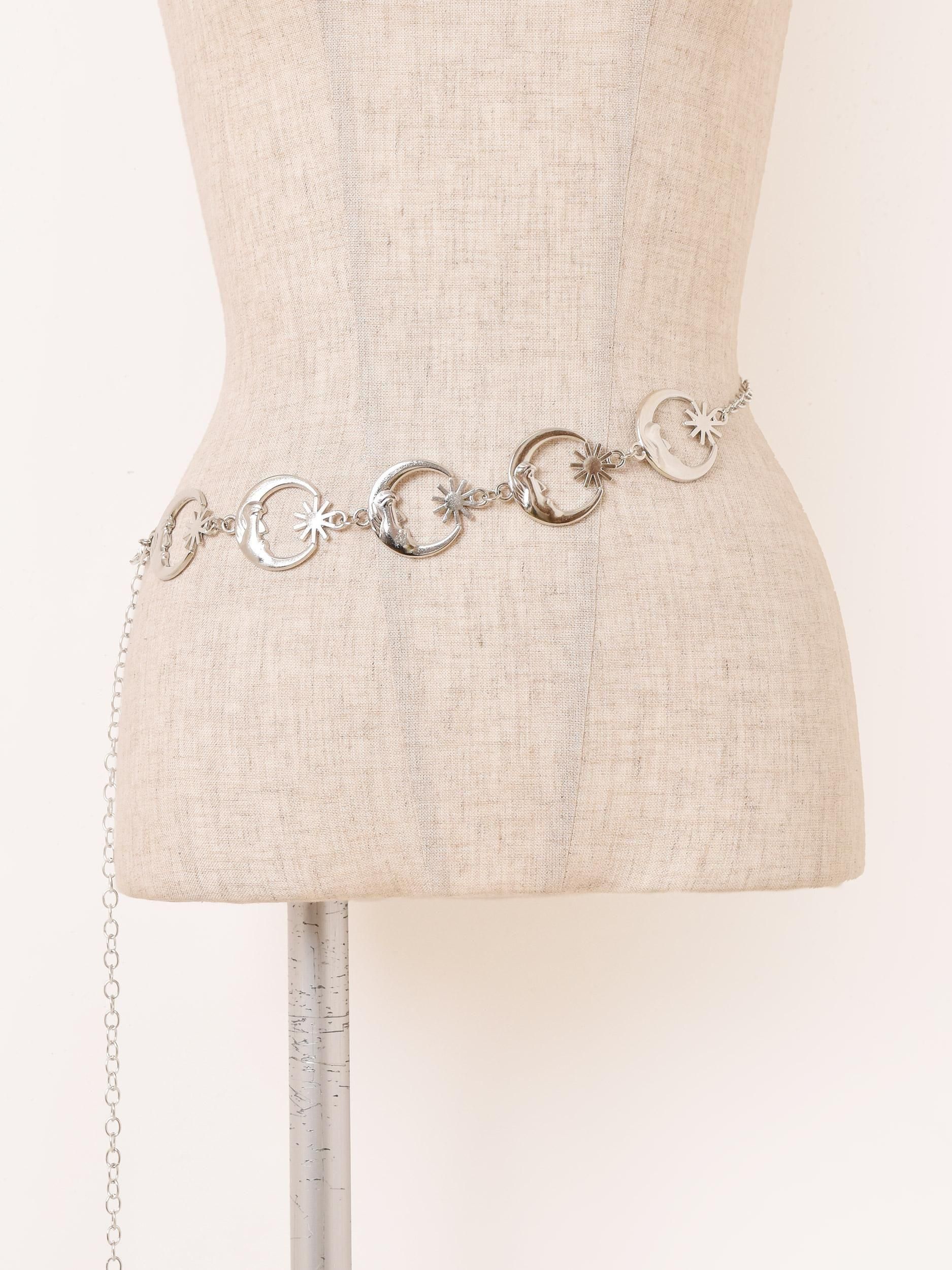 月と太陽 チェーンベルト - 古着屋グレープフルーツ ムーン