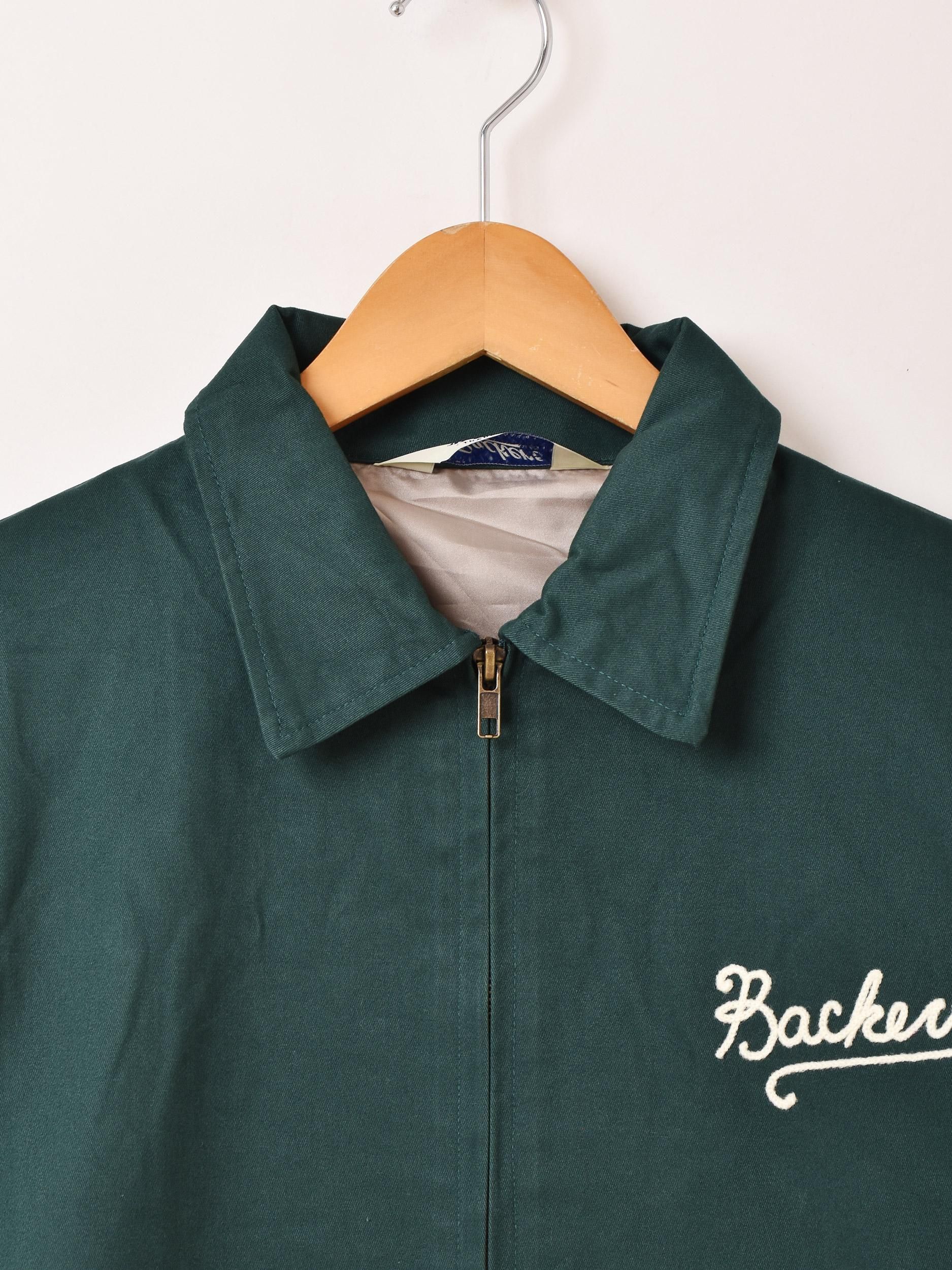 2色展開】「Backers」刺繍入り ジャケット「MOULIN BLUE」 グリーン