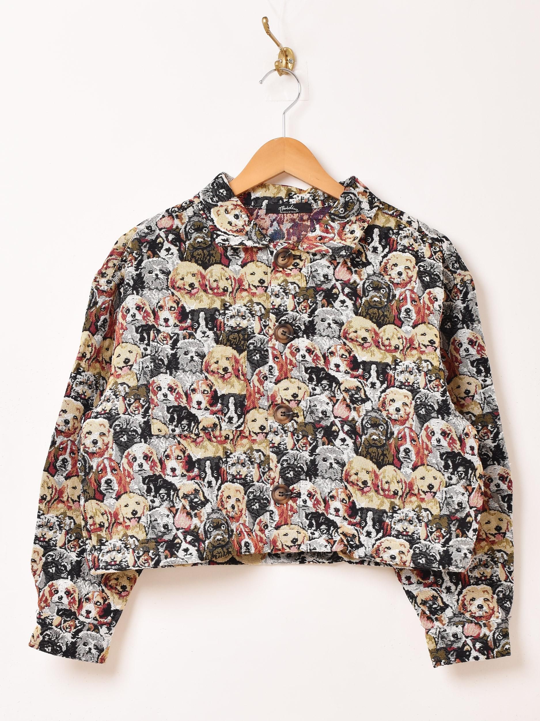 Meridian」アニマル 犬柄 ゴブラン織り ジャケット - 古着屋
