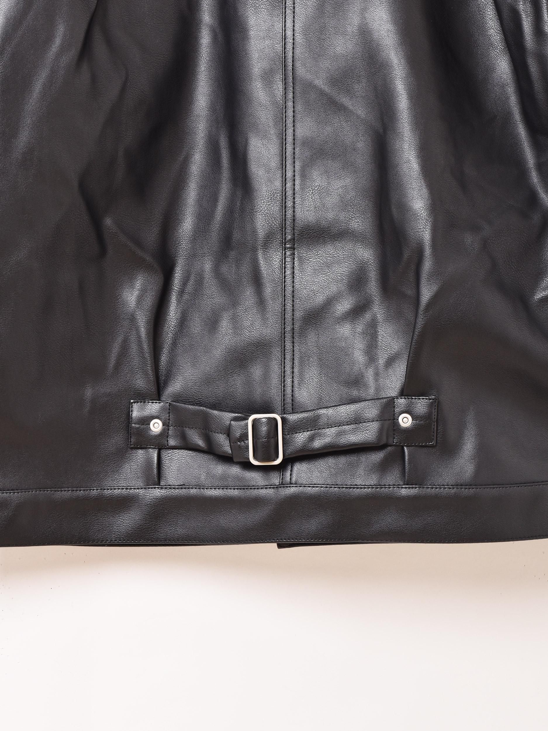 Backers 1stタイプ フェイクレザージャケット | ブラック - 古着屋