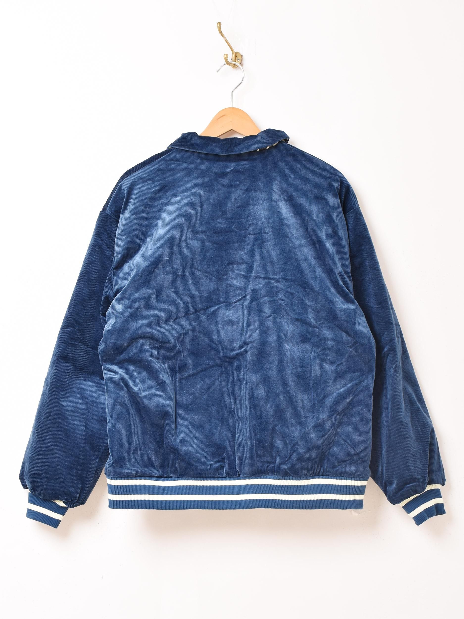 ゼブラ コーデュロイ 襟付き スタジャン | Backers - 古着屋