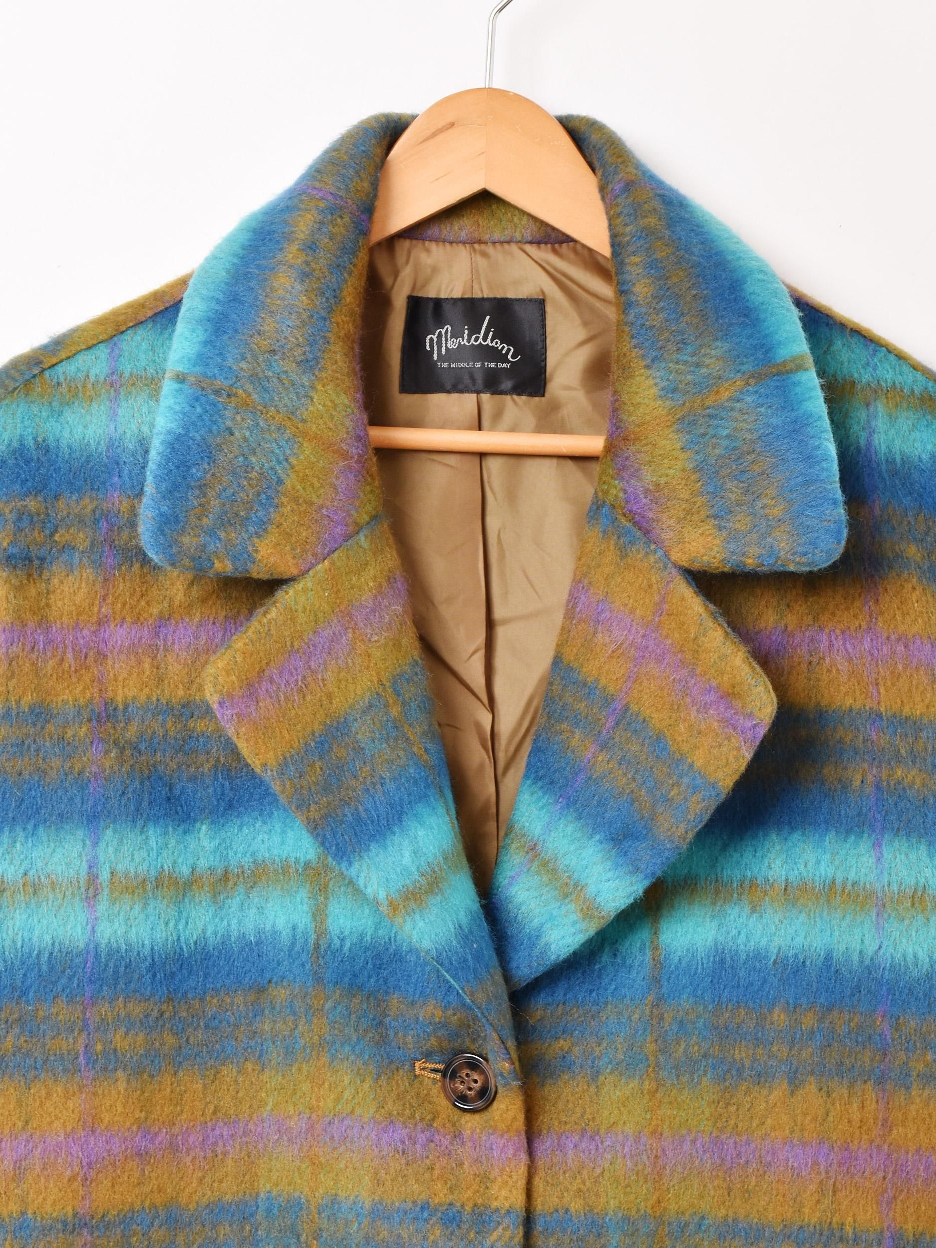Meridian チェックコート | カラフルな秋冬コート - 古着屋