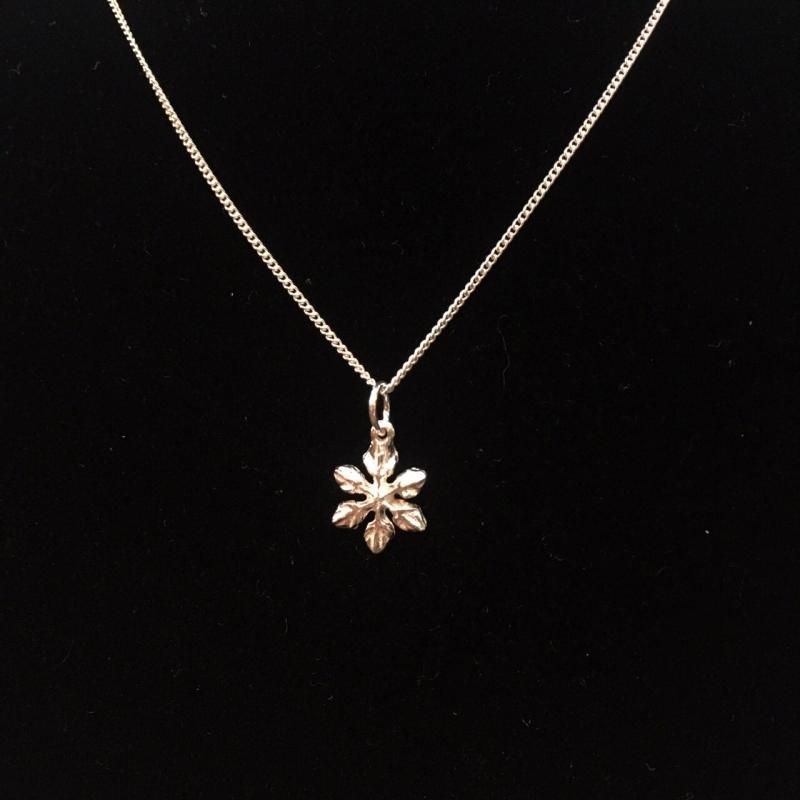 雪の結晶ネックレス＜gin010 LC-1/C-0783＞【ゆうパケット可
