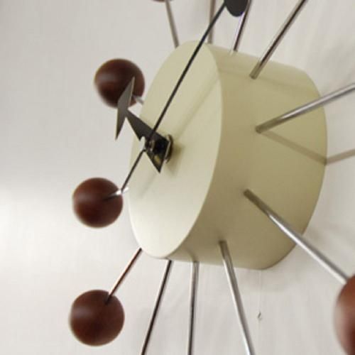 ジョージ・ネルソン】ボール・クロック ウォールナット[リプロダクト