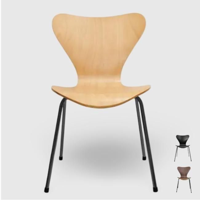 アルネヤコブセン セブンチェア | ブラック脚 - デザイナーズ家具
