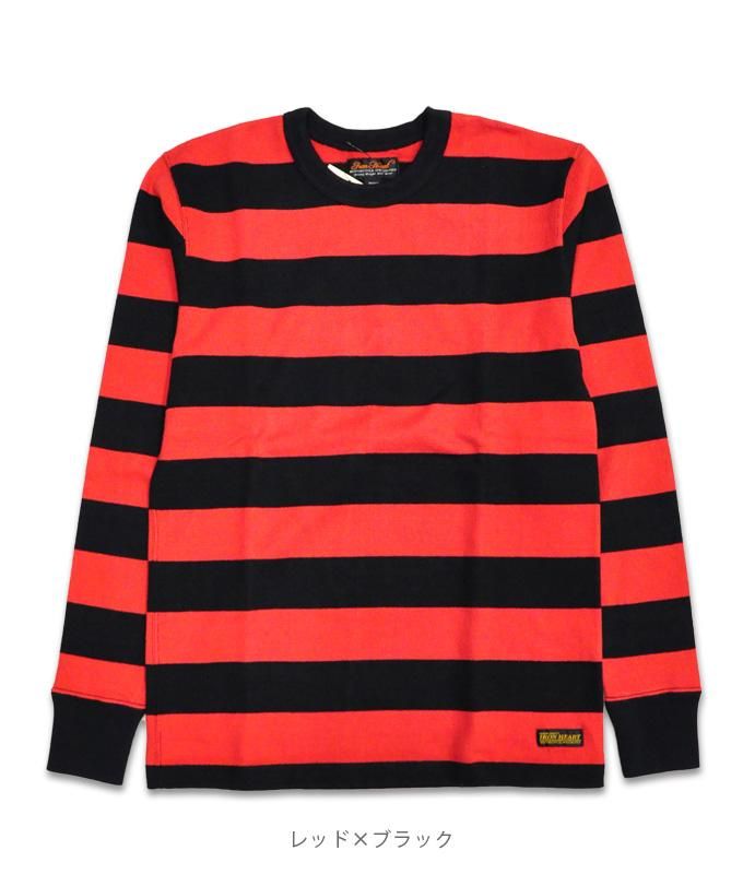 IRON HEART/アイアンハート】ロンT / ヘビーウェイト2インチボーダー