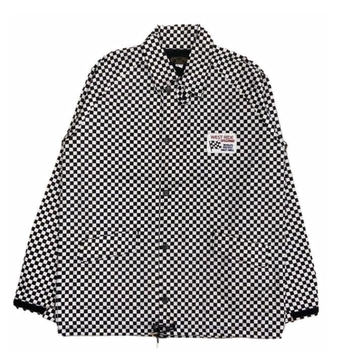 WESTRIDE/ウエストライド】コーチジャケット/ S SPEEDWAY CHECKER