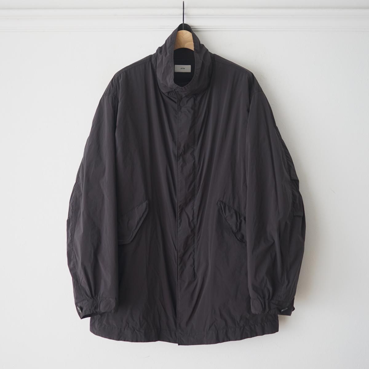 ATON / エイトン】 AIR WEATHER | SHORT MODS COAT - BLACK / PARK