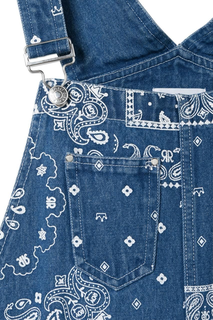 総柄デニムオーバーオール - ROY reflect overjoy