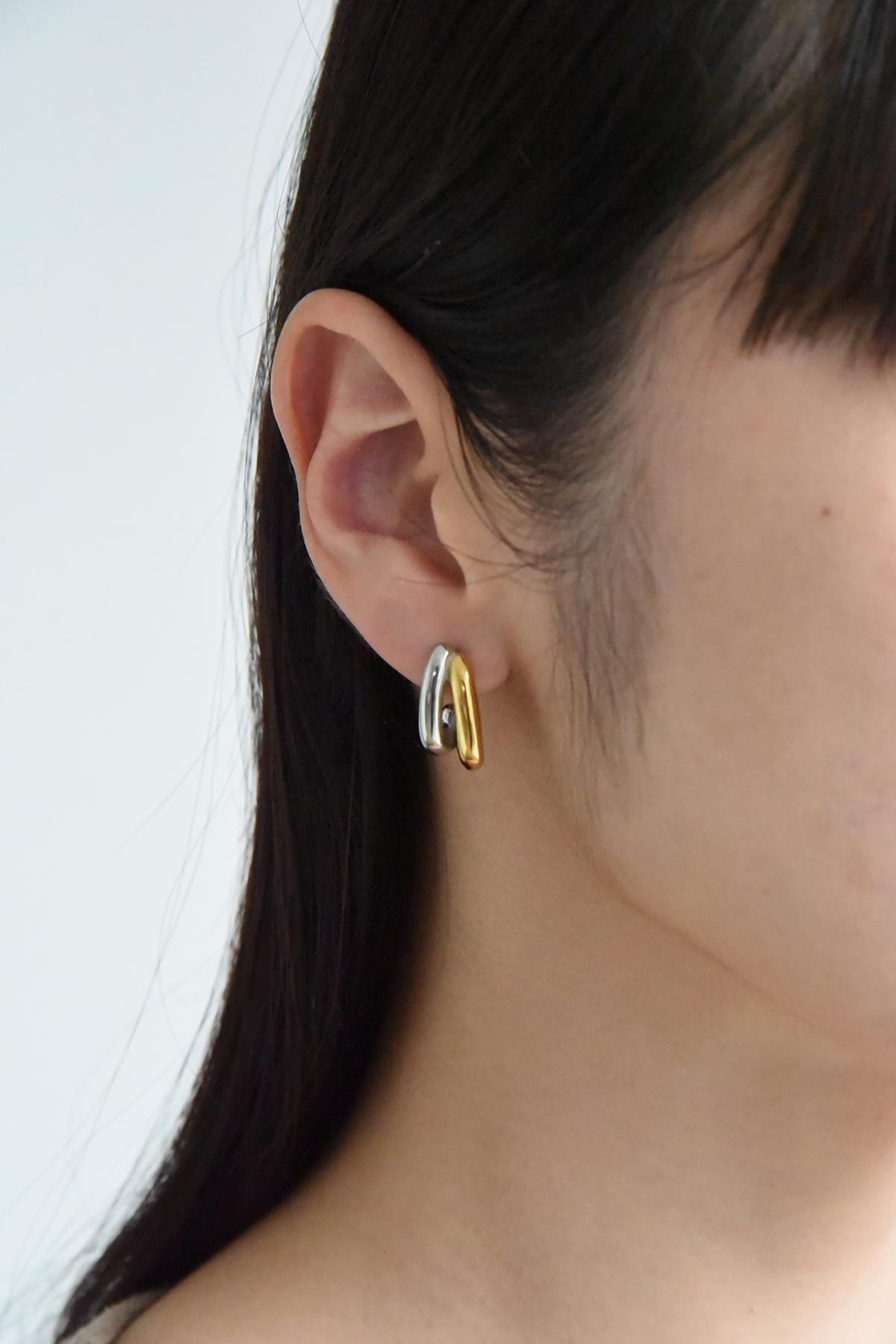 Link Hug pierce | 上品なピアス - - Nunc Stainless Jewelry -