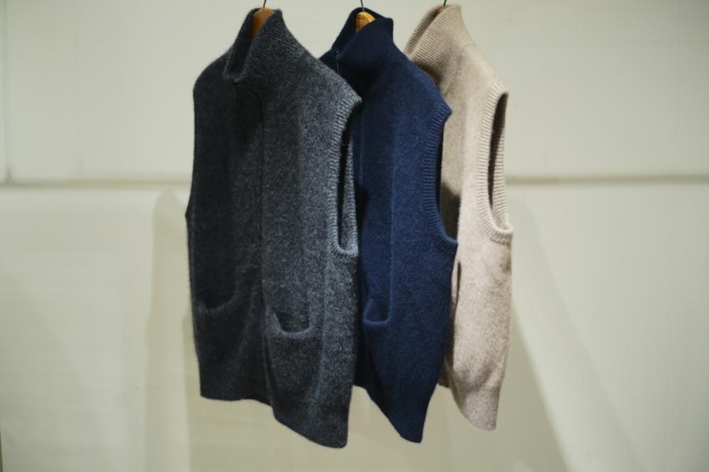 MAATEE&SONS CASHEMERE 強圧縮 JIP VEST