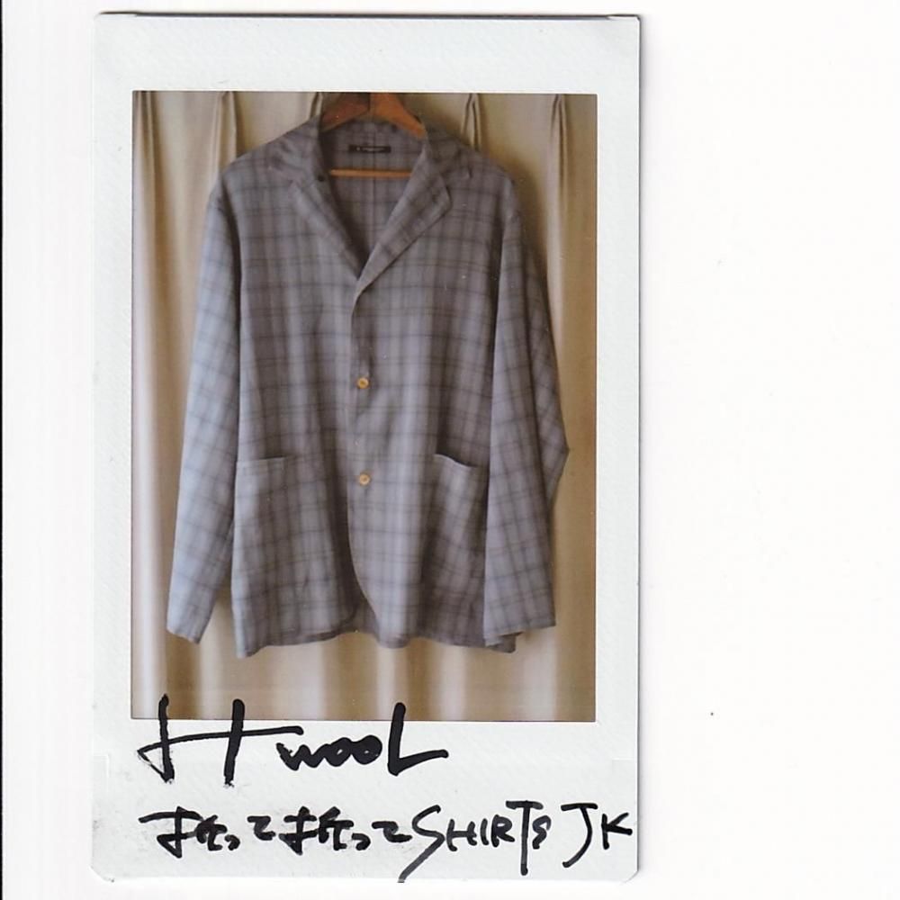 MAATEE&SONS 25SS 折って折って shirts JACKET H WOOL SMOKEY GRAY