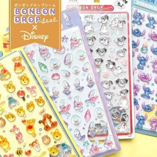 ネコポス対応】ディズニー・ボンボンドロップシール スティッチ