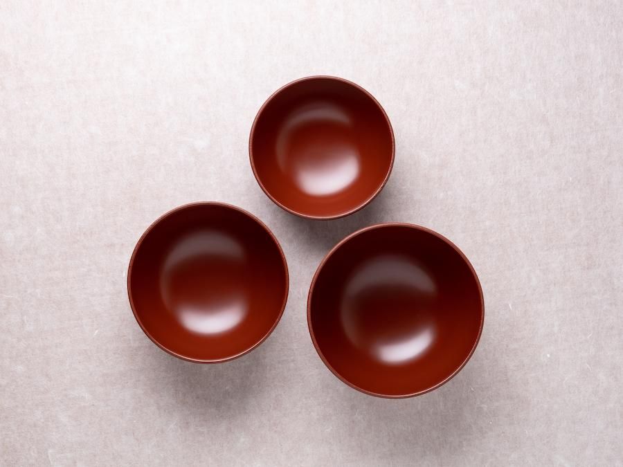 赤木明登】｜ 三つ鉢・赤（3点セット） ～Online Shop｜紅椿それいゆ～