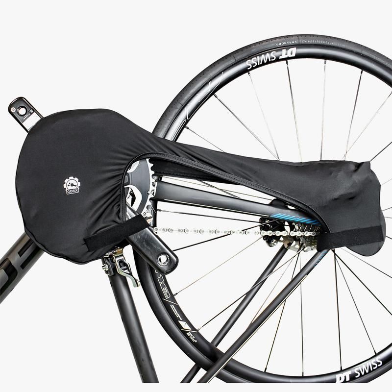 チェーンカバー 自転車 輪行 汚れ防止 ブラック(Chain Cover) - GORIX