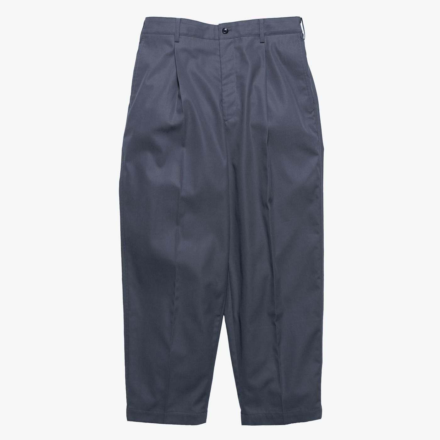 Graphpaper * Wooly Cotton Twill Wide Tapered Slacks (3色展開) | public