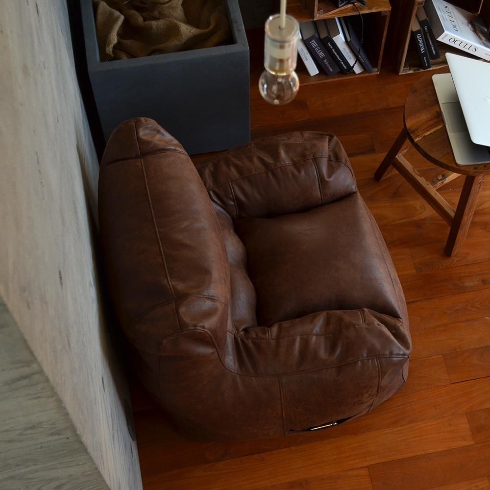 レザー・ビーズクッション《ボンボンソファ》｜オリジナル家具通販の