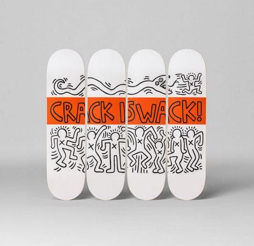 アーティストコラボ◇「Keith Haring x スケボーデッキ4枚組