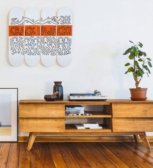 アーティストコラボ◇「Keith Haring x スケボーデッキ4枚組