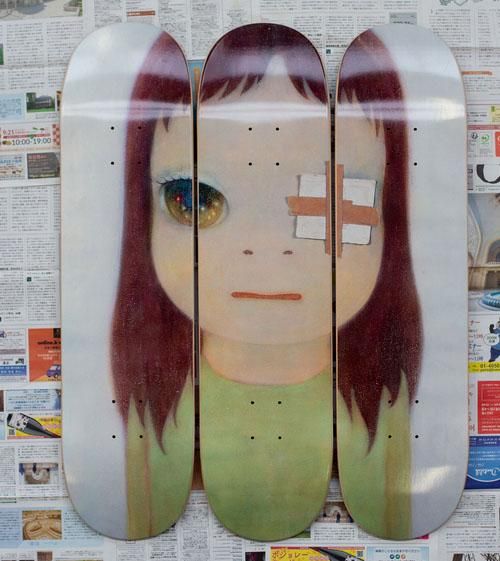 奈良美智アーティストコラボ◇「Yoshitomo NARA x スケボーデッキ3枚組