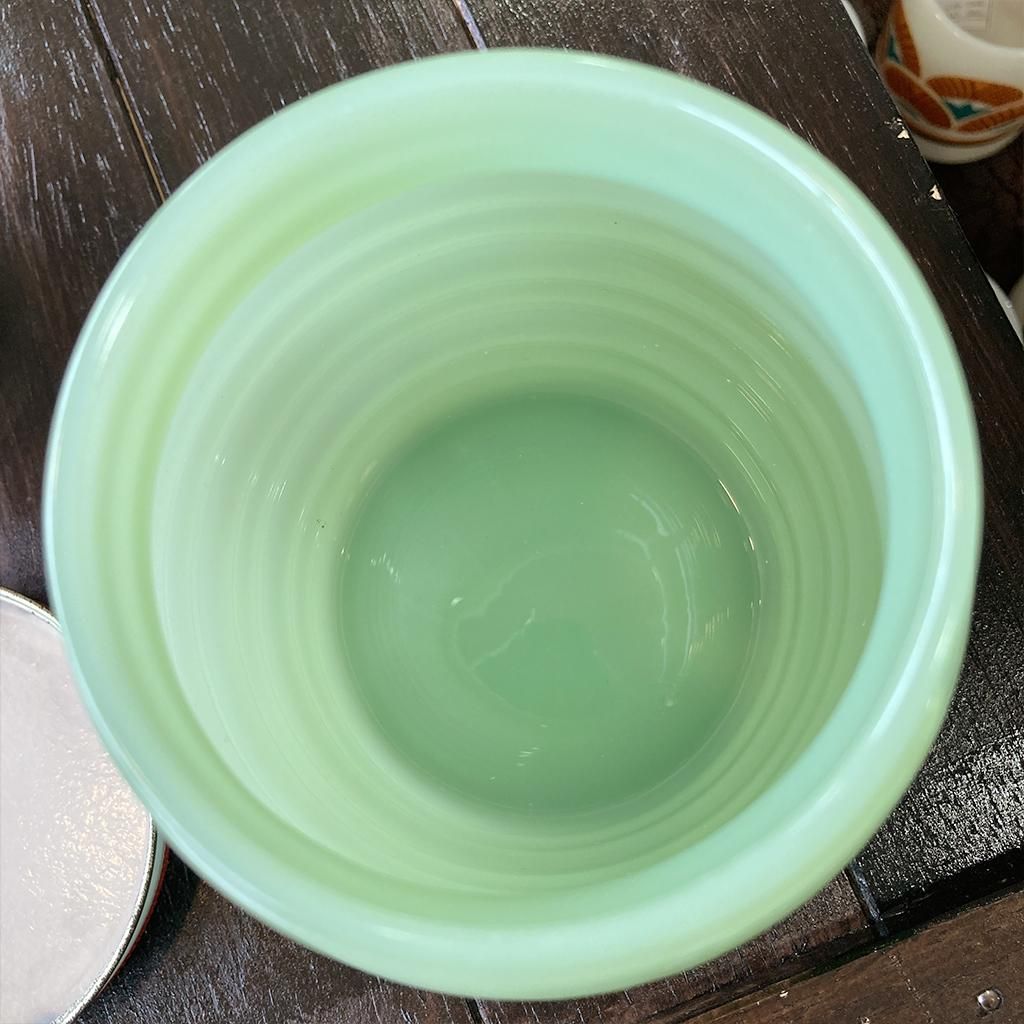 グリースジャー ジェダイ チューリップ柄金属ふた 1940～1950年頃製造