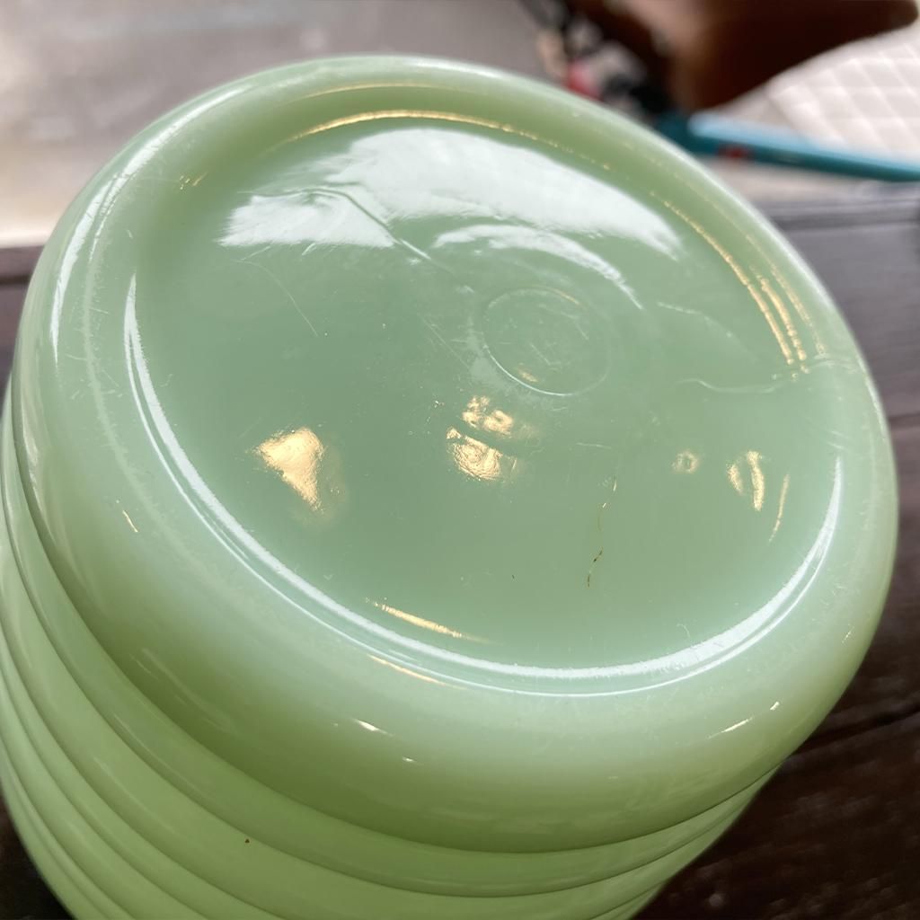 グリースジャー ジェダイ チューリップ柄金属ふた 1940～1950年頃製造