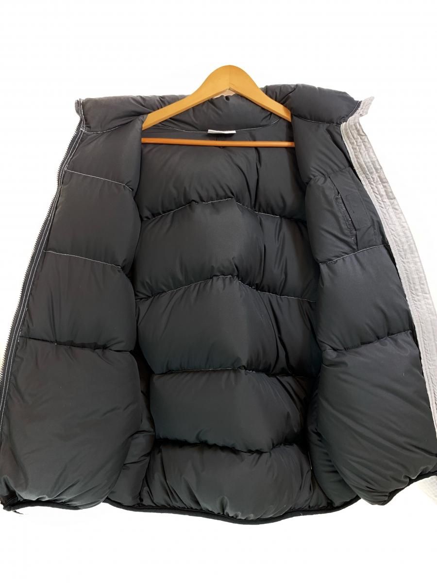90s adidas ADVENTURE Logo Down Jacket 銀 L相当 アディダス