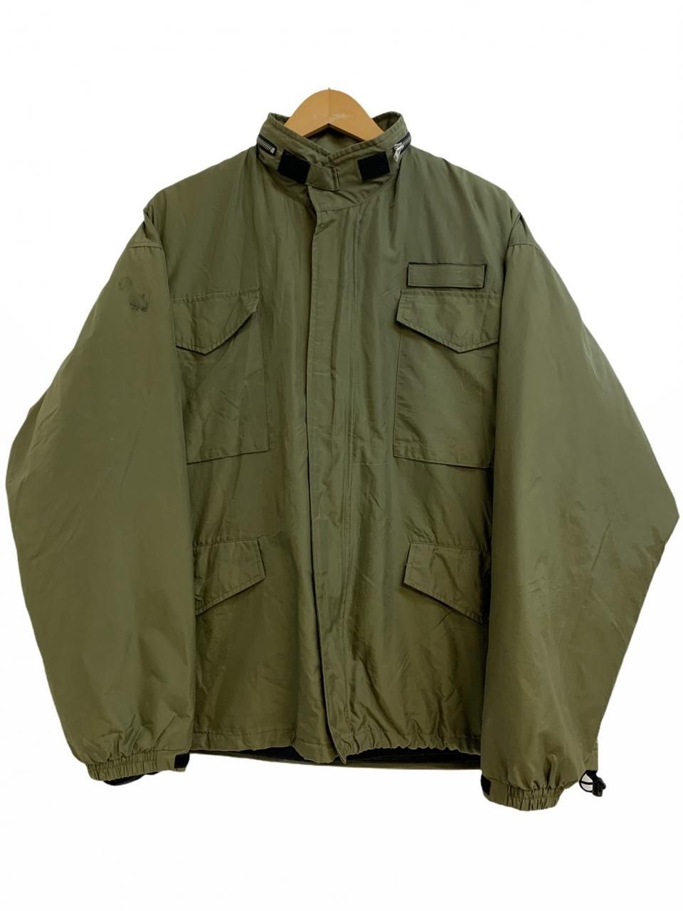 90s OLD SUPREME M-65 Type Nylon Military Jacket オリーブ L 初期