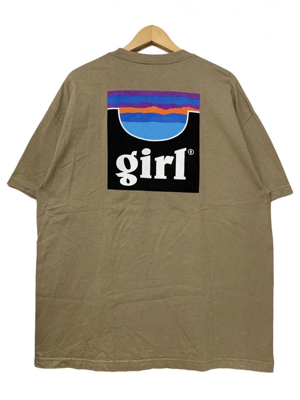 00s GIRL SKATEBOARDS Logo S/S Tee サンド XL ガールスケートボード