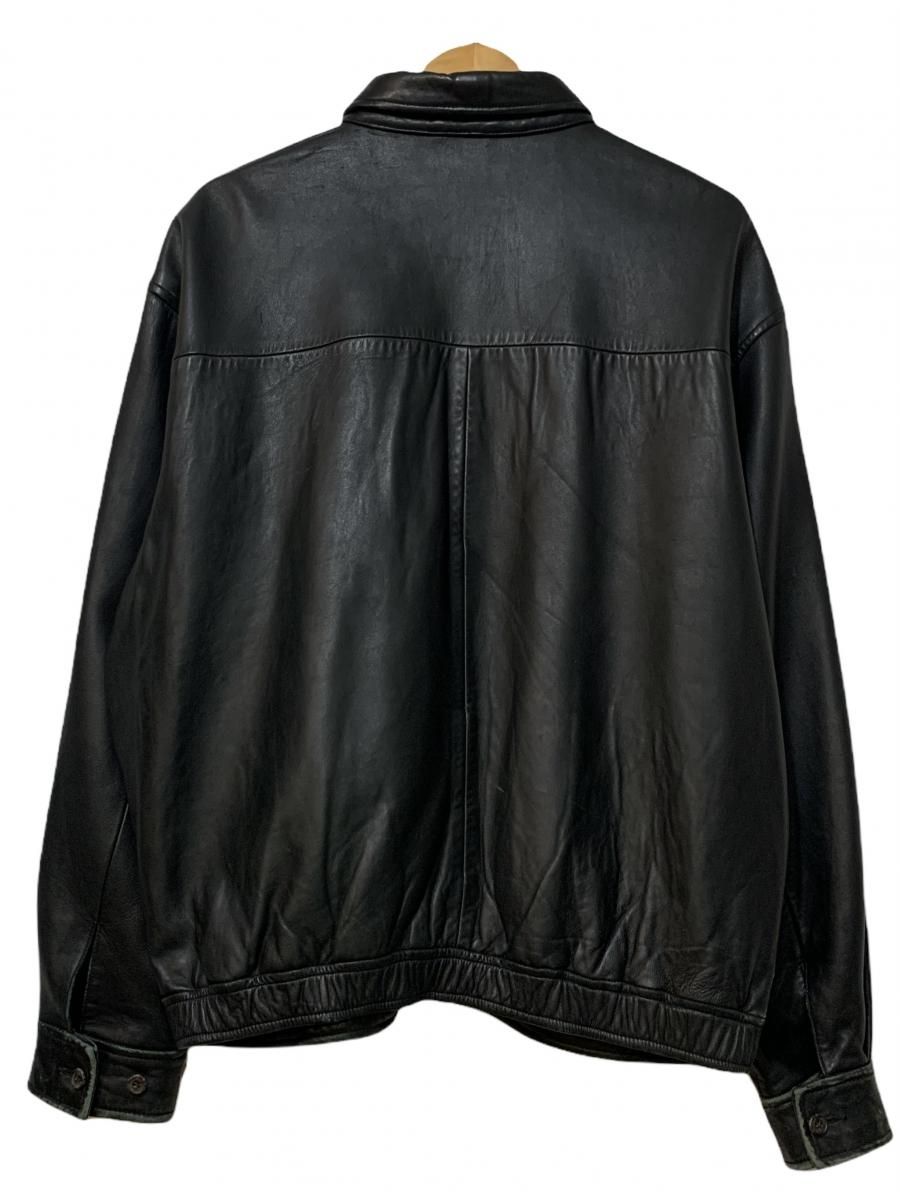 Polo Ralph Lauren Leather Drizzler Jacket 黒 XL ポロラルフローレン