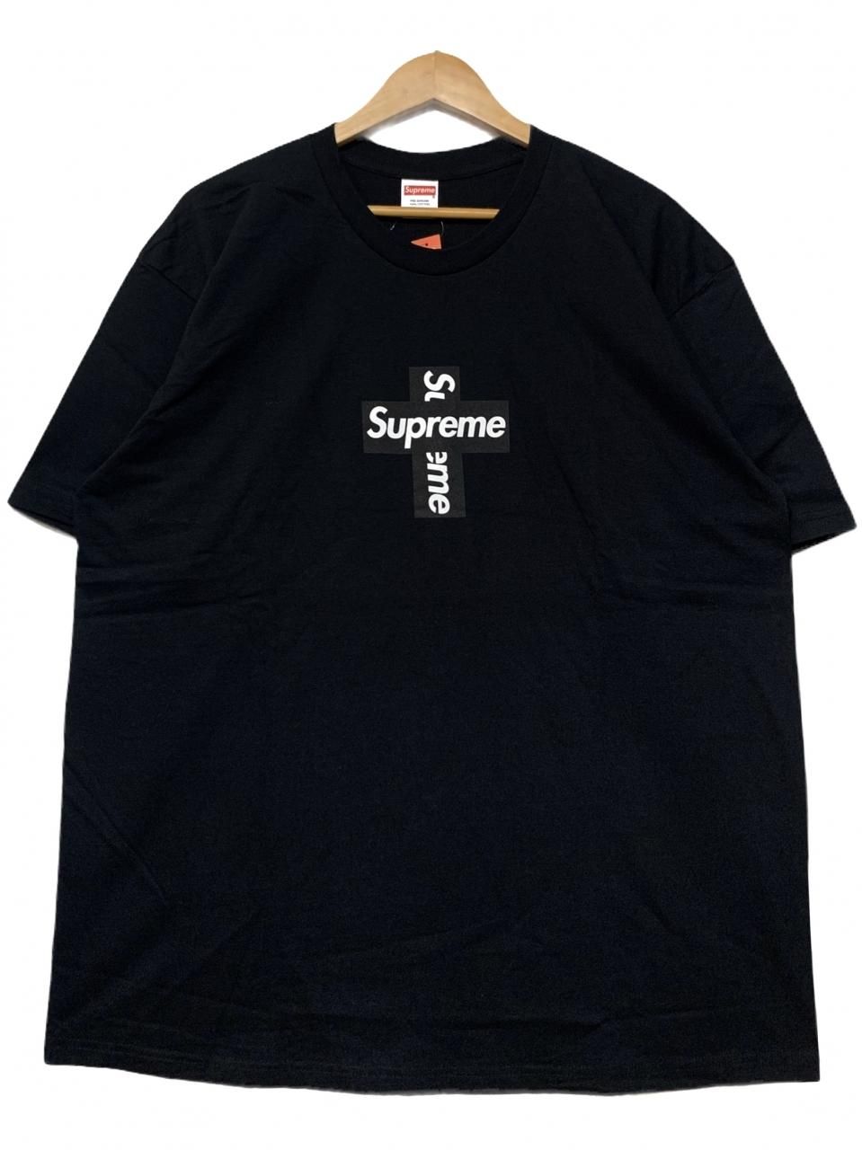 新品 20AW SUPREME Cross Box Logo Tee 黒 XL シュプリーム 半袖