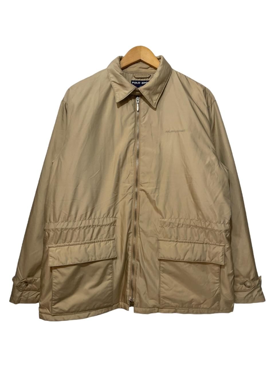 90s POLO SPORT Nylon Pudding Jacket カーキ M ポロスポーツ ナイロン