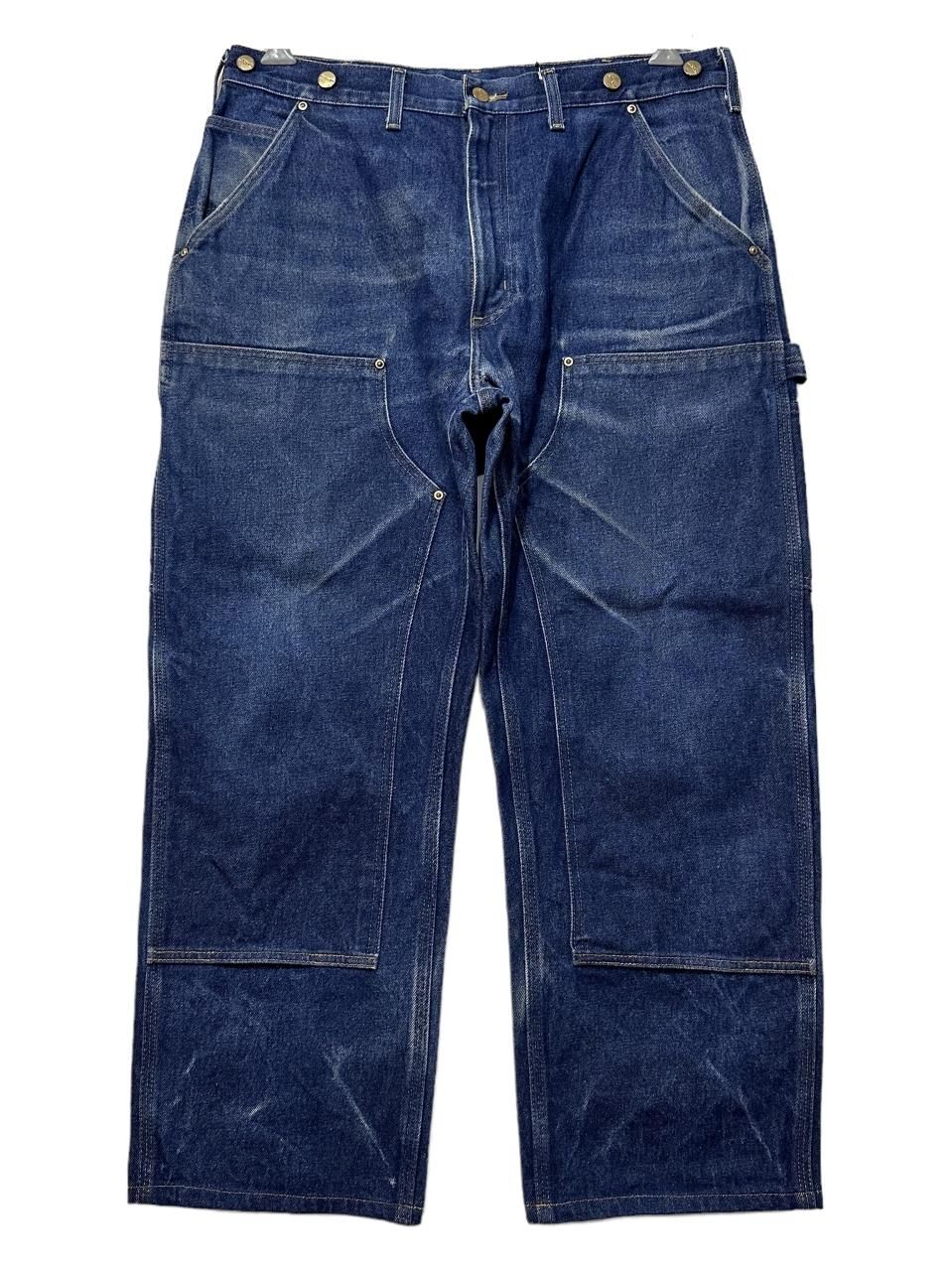 00s Carhartt Double Knee Denim Painter Pants 紺 W35×L28 カーハート
