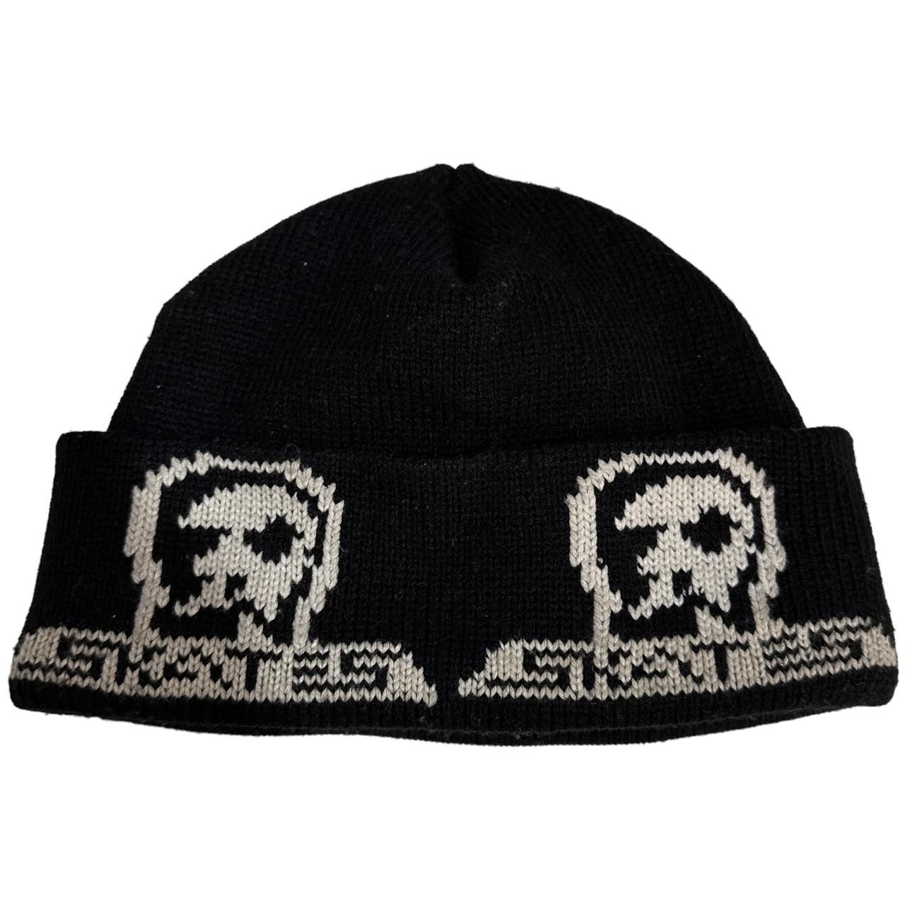 カナダ製 00s SKULL SKATES Logo Knit Cap 黒 スカルスケーツ ニット