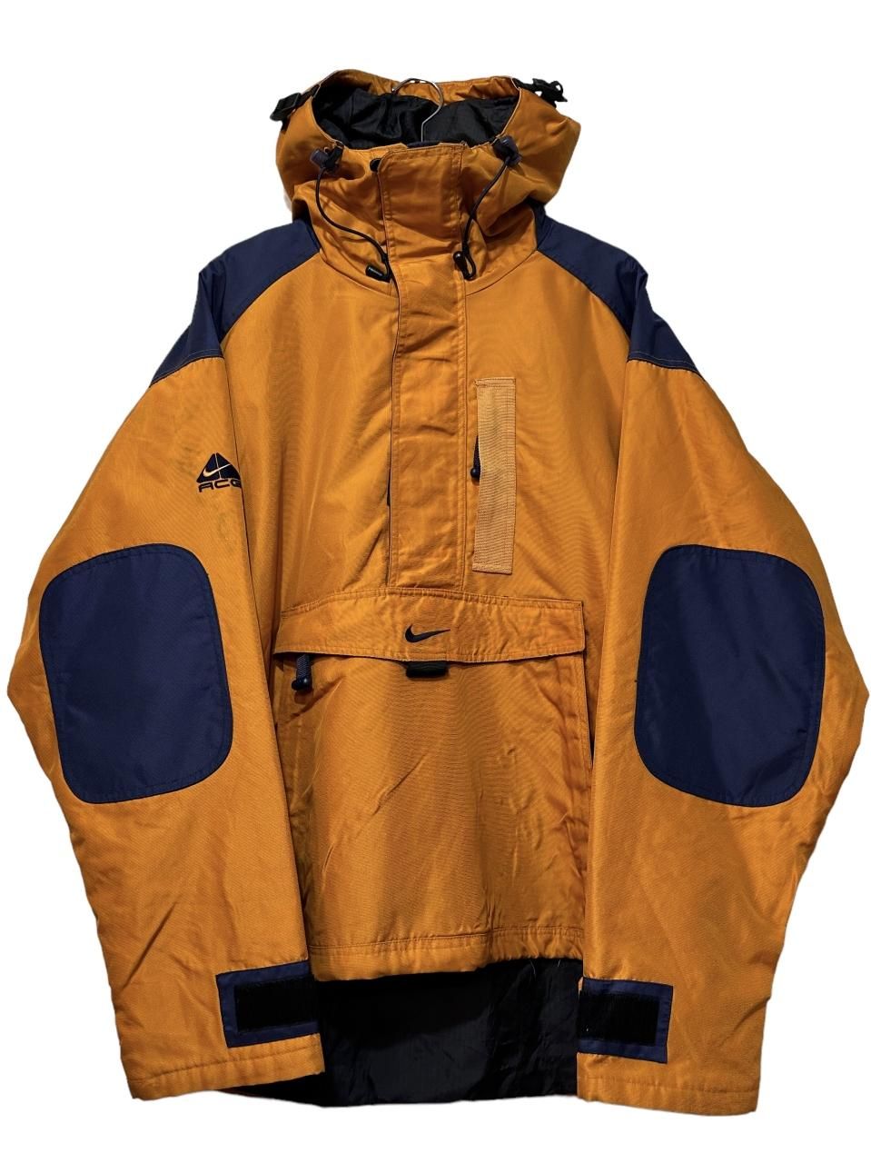 98年製 NIKE ACG Ski Anorak Parka 黄紺 L 90s ナイキ エーシージー