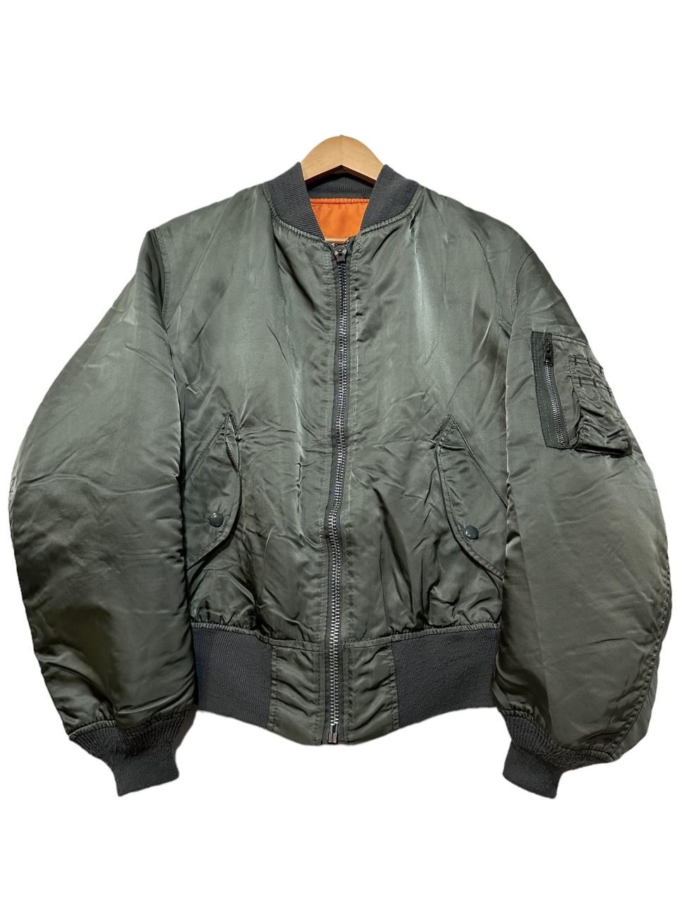 USA製 00s ALPHA MA-1 Flight Jacket オリーブ M アルファ MA1