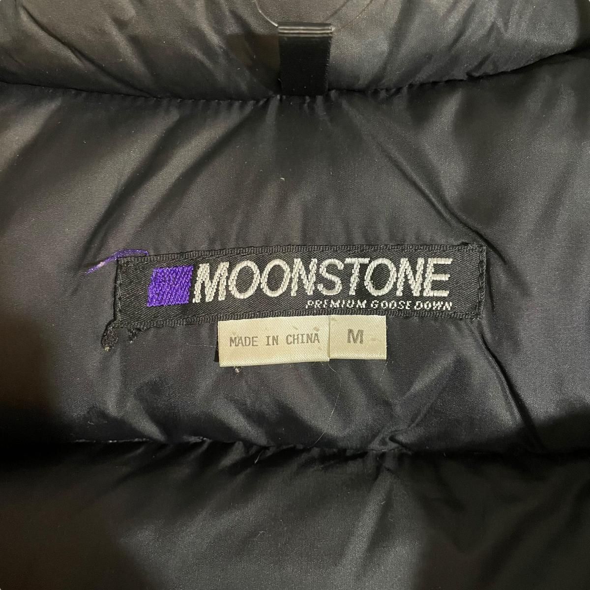90s~ MOONSTONE ダウンベスト グースダウン 黒 M ムーンストーン Down