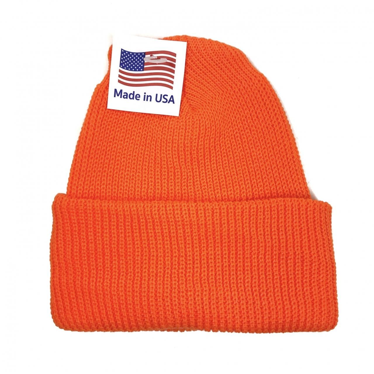 新品 USA製 ROTHCO Acrylic ニットキャップ Cap (BLAZE ORANGE) ロスコ