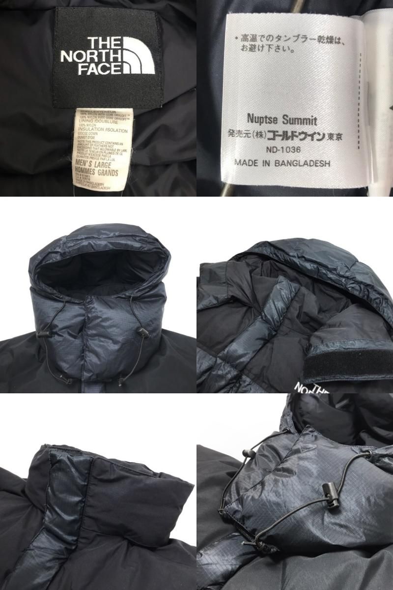 90s THE NORTH FACE Nuptse Summit 黒 L ノースフェイス ヌプシ