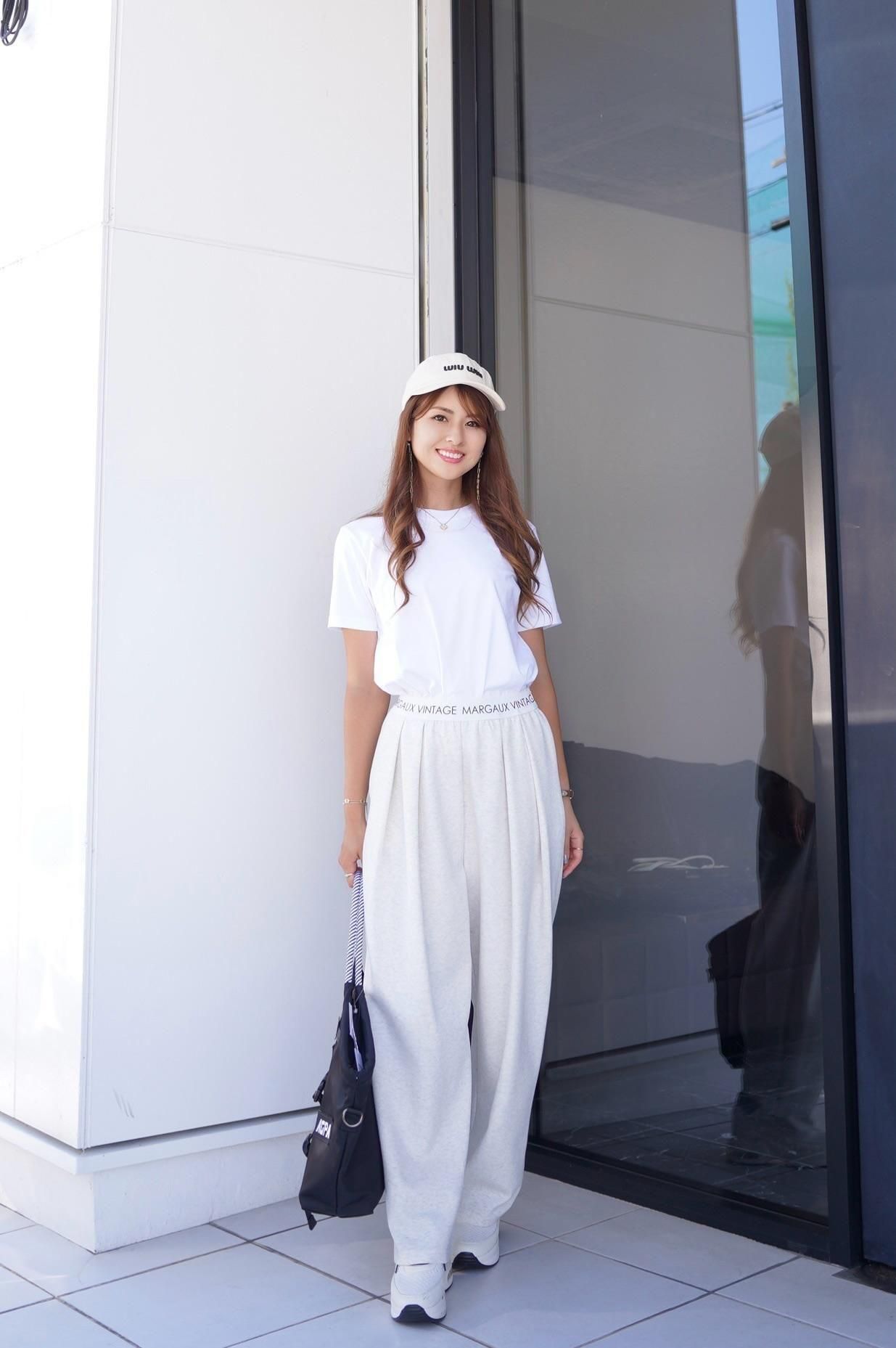 MARGAUX VINTAGE (マルゴーヴィンテージ)ロゴウエストゴムタックパンツ