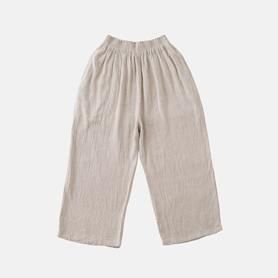 ヂェン先生の日常着｜クロップドパンツ アイボリー - ファッション