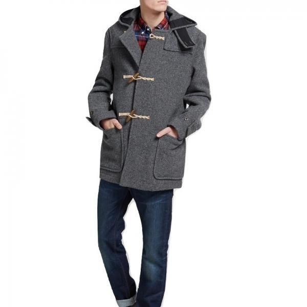 モンティ ミドル丈 （3577-52）/グレー/メンズ ダッフルコート