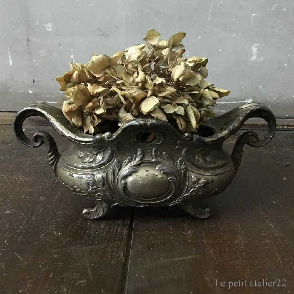 フランス製アンティーク植木鉢 17 5センチ