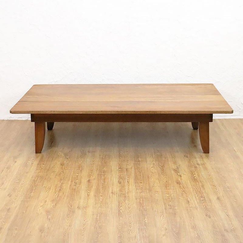 昭和レトロ角ちゃぶ台 日本製 木の温もり溢れる大型