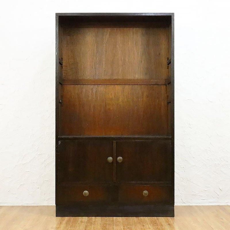 昭和レトロ 食器棚 日本製 アンティークシェルフ