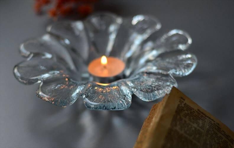 デンマーク Holmegaard ガラス フラワーボウル