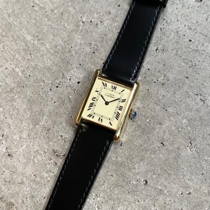 国内老舗ベルトメーカー別注 CARTIER MUST TANK （カルティエ マスト