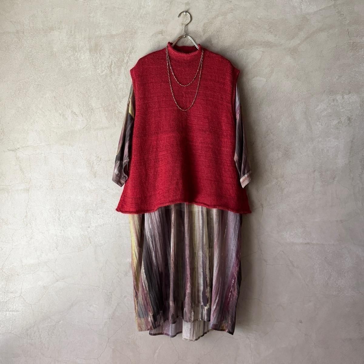 suzuki takayuki fulling knitted vest（スズキタカユキ フリング